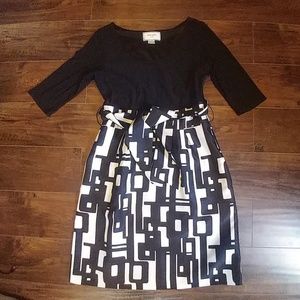 Willow Glenn dress size 12 black and white retro